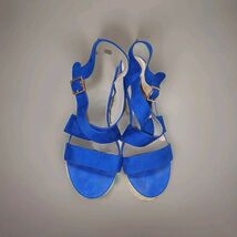 Allegra K Women's Espadrilles Platform Slingback Deep Blue Wedges Sandal... - $24.74