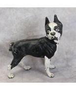 Antique Boston Terrier Bulldog Doorstop Cast Iron Original Paint HUBLEY-... - $3,112.24 MXN