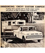 Chevy Custom Camper Advertisement 1965 Automobilia RV Camping DWS6E - $34.99