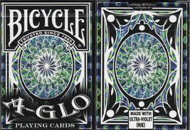 Bicycle A Glo Playing Cards (Blue)  - £14.78 GBP