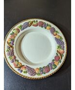 Avon Ivory 8.25&quot; Plate Vintage Embossed Frosted Fruit Gold Trim Food or ... - €21,29 EUR