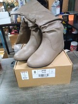 Journee Collection Womens Jayne Calf Boots, Size 8, Taupe, 014ae - £17.56 GBP