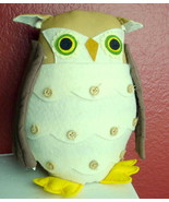 Plush Hoot Owl Crafty Appearance pellets decorative item sits upright - £8.11 GBP