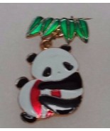 Panda Bear Holding a Beach Ball Pin Lapel - $186.20 MXN