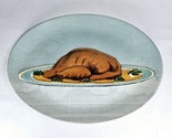 10x15 John Derian Oval Stoneware Turkey Platter Fall Serving Tray Plate ... - $32.99