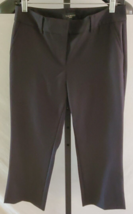 Talbots Petites Black Cropped Pants Size 2P Cotton Polyester - £11.63 GBP