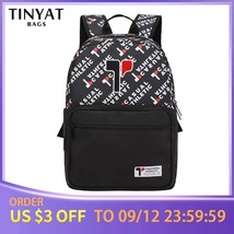 TINYAT Men Travel Backpack Fashion Black  School Bag Design Man 15 Inch Laptop B - £119.17 GBP