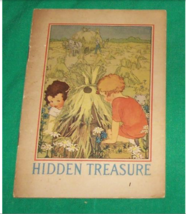 Old Post Cereal Promo Advertising Children Book Hidden Treasure 1927 Cartoon Vtg - £25.31 GBP