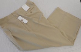 Women&#39;s Liz Claiborne Dress Pants Dark Dune Bloomsbury Size 12  Calf Len... - $20.46