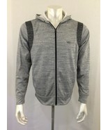 Rawlings Hoodie Men&#39;s Small Heather Gray Long Sleeve Full Zip Hooded Jacket - $7.92