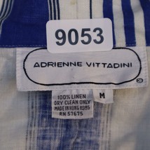 Adrienne Vittadini Women Medium Casual Linen Preppy Shirt Shorts Blue St... - $28.69