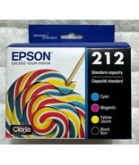 Epson 212 Black Cyan Magenta Yellow Ink Cartridge Set T212120-BCS Exp 2027+ - £35.38 GBP