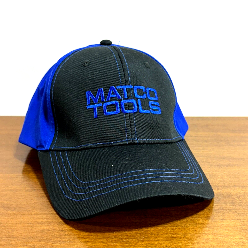 Matco Tools Hat Baseball Cap Adjustable Embroidered Black Blue