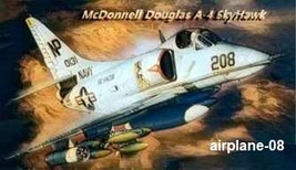 Vintage Warplane McDonnell Douglas A-4 Skyhawk Magnet #08 - £78.46 GBP