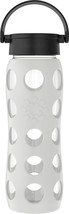 Lifefactory 22-Ounce Glass Water Bottle With Classic Cap And, Stone Gray - $34.96