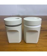 Vintage Tupperware Salt And Pepper Shakers Bone  1471-21 and 1471-18 Tur... - £8.96 GBP