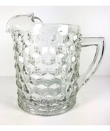 Vintage Fostoria American Ice Lip Water Pitcher 8.5&quot; tall Straight sided... - £34.36 GBP