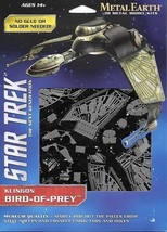 Star Trek Klingon Bird of Prey Metal Earth 3-D Laser Cut Steel Model Kit #MMS282 - £9.22 GBP
