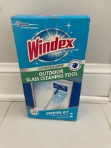 Windex Outdoor All-In-One Glass Window Cleaning Tool Starter Kit Streak-Free Pad - £55.80 GBP