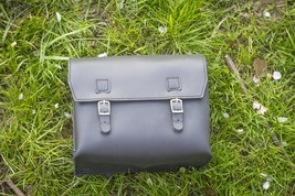London Craftwork Large Bag Genuine Leather Saddle/Handlebar/Frame Moto B... - $42.74