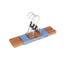 Wenko 17219006100 Clamping hanger Premium  set of 3, Wood, 25 x 16.5 x 2... - £28.62 GBP