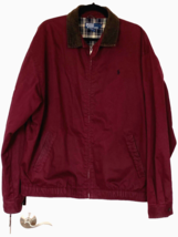 Ralph Lauren Polo Vintage XL Harrington Jacket Corduroy Collar Plaid Lin... - $89.99