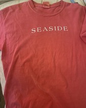 Seaside Womens Shirt Small Red Beach Vacation Florida 30a Vintage Tee - £13.97 GBP