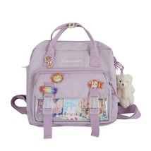 Small Backpack Canvas Teenager Girls School Backpack for Female Student Women wo - £63.86 GBP