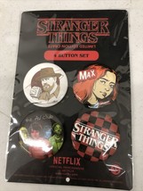 Stranger Things Limited Edition Crate Netflix Official Merch. 4 Button S... - $9.99