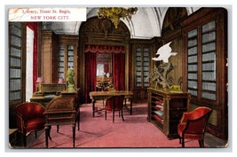 Hotel St Regis Library Interiorl New York City NYC NY DB Postcard O15 - £5.39 GBP
