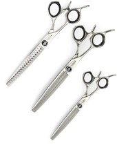 Prestige Pro Lefty 7 Inch Dog Grooming Shears Thinning Blenders or Set of All 3  - £181.82 GBP+