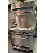 NEW 36&quot; RANGE 36 MANUAL GRIDDLE 1 OVEN STOVE W/ SALAMANDER NAT GAS FREE ... - $6,149.21 CAD