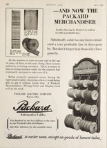 1926 Print Ad Packard Automotive Cables Store Display Packard Electric Warren,OH - $22.48
