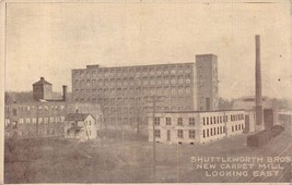 Amsterdam Ny New York~Shuttleworth Bros New Carpet MILL-LOOKING East Postcard - £9.51 GBP