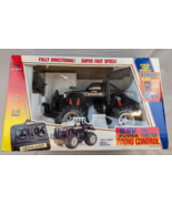 RARE Vintage New Bright RC 4x4 1:14 scale Cyclone Truck Black 90s Y2K NE... - $247.49