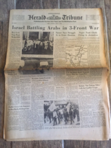 Newspaper Herald Tribune Six Day War 06.06. 1967 - €40,36 EUR