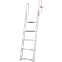 VEVOR Dock Ladder Flip Up 5 Steps, 350lbs Load Capacity with 4&quot; Wide Step - $181.25 CAD