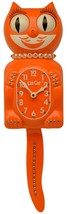 Limited Lady Pumpkin Kit-Cat Klock Orange/Clear Swarovski Crystals Jeweled Clock - £114.17 GBP