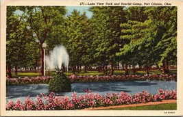 Lake View Park And Tourist Camp Port Clinton Ohio Postcard Posted - £7.93 GBP