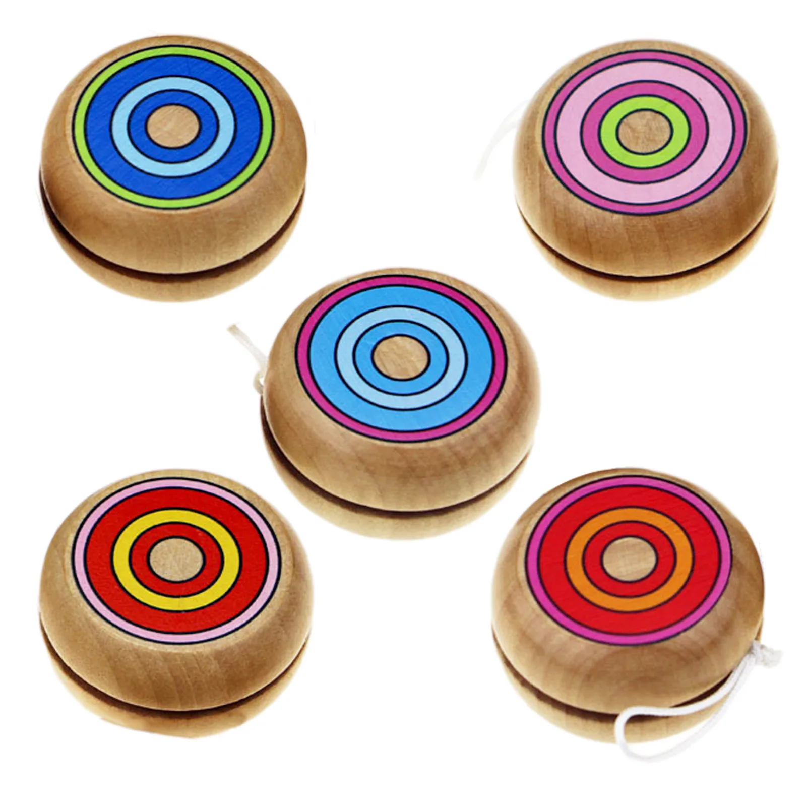 Colorful Prints Wooden Yoyo Toys Toys Kids Yo-Yo Creative Yo Yo Toys For - £7.59 GBP+