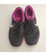 Nike Flex Run Women&#39;s Size 6 Black Magenta Pink Running Shoes 709021-001 - £15.63 GBP