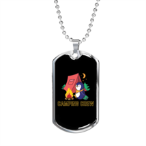 Camper Necklace  Camping Crew Penguin Necklace Stainless Steel or 18k Gold Dog  - £37.88 GBP+