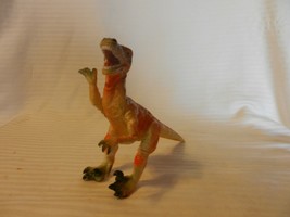 Vintage 1985 T-Rex Dinosaur Figurine Brown Tones,  Orange Color (D3) - $30.00