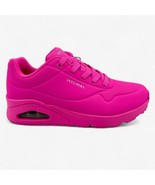 Skechers Uno Stand On Air Hot Pink Womens Wide Athletic Sneaker - $64.95