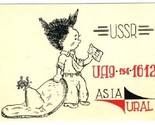 Sverdlosk USSR QSL Card Asia Ural UA91612 - £8.68 GBP