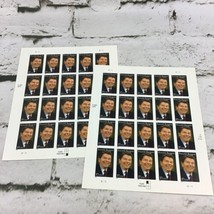 RONALD REAGAN 2 Sheets 20 United States Postal Stamps 37cent 2005  - $17.82