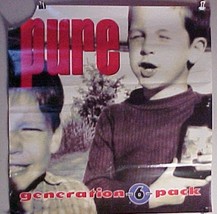 Pure Generation 6 Pack Promotional 1994 Poster Vancouver Canada Rock 23*... - £19.57 GBP