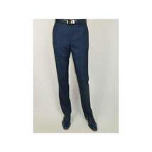 Men TALLIA Suit Wool Blend English Glen Plaid Classic 2Button VDVA2SVX0026 Blue image 9