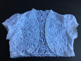 Girls&#39; White Knitted Lace Shrugs, Boleros, - Communion Lace shrugs cardi... - £19.97 GBP