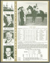 1961 - CARRY BACK - Kentucky Derby WC, Race Chart, Jockey, Trainer &amp; Owner - £15.98 GBP